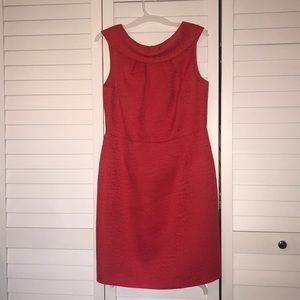 katherine kelly coral giraffe printed ish dress